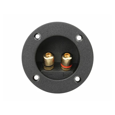 Steckverbinder aus ABS-Material, Gold-Finish, Anschlussklemme, Audio-Anschlussdose