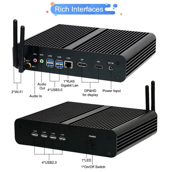 Bestes Modell Desktop Core I3 I5 I7 24 Zoll All-in-One-Mini-PC-Computerbildschirm Alle